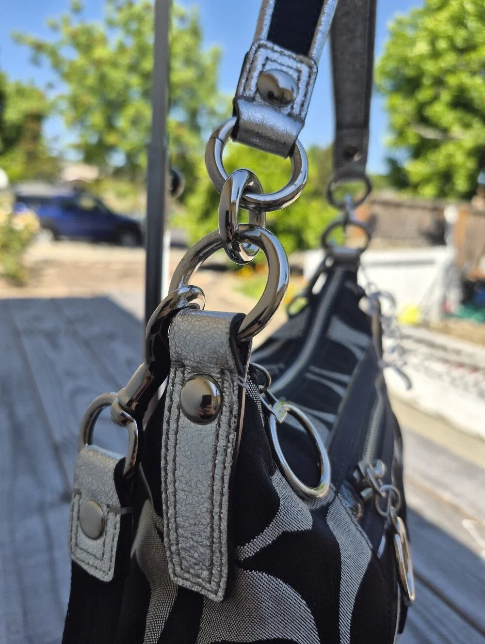 Coach Poppy Signature Storybook Hobo Crossbody Bag